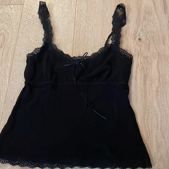 Eberjey Black Lace Camisole.